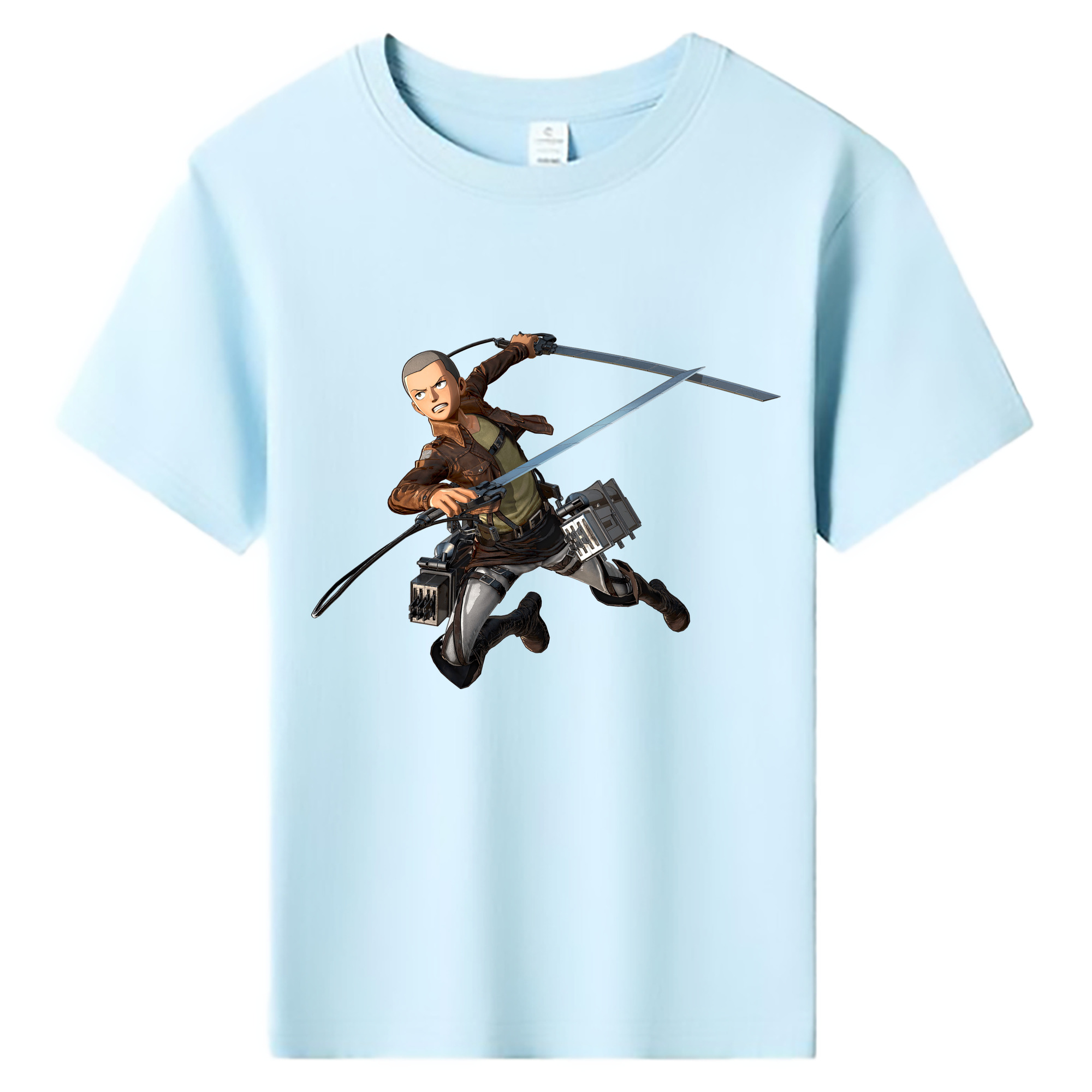 （画像用） 進撃の巨人 コニー·スプリンガー Attack on Titan Connie Springer 綿100％キッズTシャツ（フロントプリント）